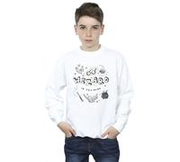 Harry Potter Boy's Wizard In Training Sweatshirt in White | Size: 9 Years Harry Potter White 9 Years