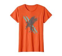 Harry Potter Buckbeak Stipes T-Shirt, Women, Orange, X-Large