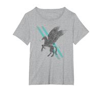 Harry Potter Buckbeak Stipes T-Shirt, Women's Plus, Heather Grey, 1X