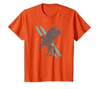 Harry Potter Buckbeak Stipes T-Shirt, Youth, Orange, Large