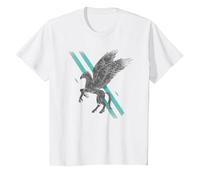 Harry Potter Buckbeak Stipes T-Shirt, Youth, White, Medium
