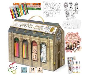 Harry Potter by Bladez Toyz Drawing & Sticker Activity Set - Drawing Set For Kids 6-12 with 250+ Pieces & Color-In Great Hall - Harry Potter Gifts with Pens & Stickers - Perfect Kids Colouring Sets