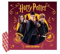 Harry Potter Calendar 2026 Official Square Wall Calendar Gift Present with Free Organising Stickers Included