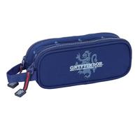 HARRY POTTER CAPTAIN - Double Child's Pencil Case, Children's Pencil Case, Ideal for School Age Children, Comfortable and Versatile, Quality and Resistance, 21 x 6 x 8 cm, navy, M, Casual