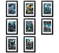 Harry Potter Cast Signed Autograph Poster Photo Print Framed Memorabilia Gift Movie Film Daniel Radcliffe Rupert Grint Emma Watson (All 8 Movies, A4 Framed & Mounted)