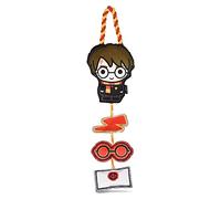 Harry Potter Cat Toy, Door Hanger with Catnip | Door Hanger Cat Toy with Harry Potter, Lightning Bolt, Glasses, and Hogwarts Invitation Plush with Catnip Components on Rope