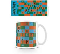 Harry Potter Ceramic Mug with HP Logo and Souvenir Quidditch World Cup Graphic i