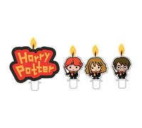 Harry Potter Character Birthday Candles (Pack Of 4) Multicoloured (One Size)