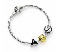 Luxurious Silver Charm Bracelet - Harry Potter Collection - Alloy / Copper / Leather