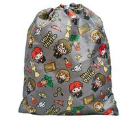 Harry Potter Charms Drawstring Bag P.E. Gym School Swimming Sport Grey