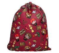 Harry Potter Chibi Drawstring Bag Burgundy