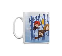 Pyramid International Harry Potter Ceramic Mug with Japanese Style Chibi Illustrations of Harry, Ron and Hermione Flying - Official Merchandise