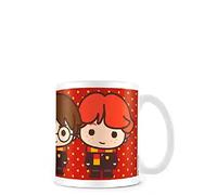 Pyramid International Harry Potter Ceramic Mug with Japanese Style Chibi Illustrations of Harry, Ron and Hermione - Official Merchandise