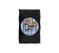 Harry Potter Chibi Trio Flying On Broomsticks Silky Touch Super Soft T Multi