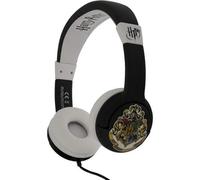 Harry Potter Childrens/kids Hogwarts Crest On-Ear Headphones Black/white (One Size)