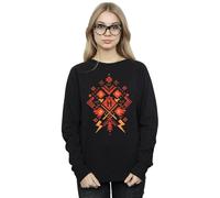 Harry Potter Christmas Fair Isle Sweatshirt In Black Black M