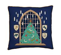 Harry Potter Christmas Square Cushion Pillow Joyeux Design Officially Licensed Reversible 2 Sided Design