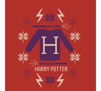 Harry Potter Christmas Sweater Men's T-Shirt - Red - S