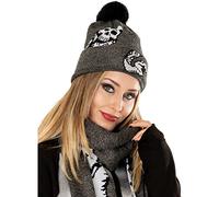 Harry Potter CID The Dark Arts Grey Marl Snake Beanie, Unisex, Black, One Size