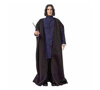 Harry Potter Collectible Severus Snape Doll (~12-inch) Wearing Black Coat Jacket and Wizard Robes, with Wand, Gift for 6 Year Olds and Up