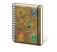 Harry Potter A5 Sr72083 "hogwarts Crests" Notebook - Hogwarts Crests Official - notebook a5 hogwarts crests official sr72083 lined wiro quibbler