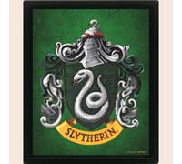 Harry Potter (Colourful Crest Slytherin) 3D Lenticular Poster (Framed)
