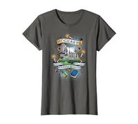 Harry Potter Crest Glow T-Shirt, Women, Asphalt Grey, Medium