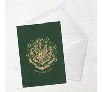 Harry Potter Crest Happy Christmas Greetings Card - Standard Card