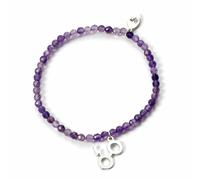 Harry Potter Crystal Bracelet with Sterling Silver Lightning Bolt & Glasses Charm