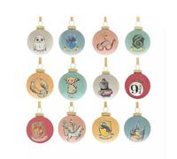 Harry Potter Cute Hedwig Dobby Hogwarts Mini Christmas Baubles (Set of 12) in Gift Box