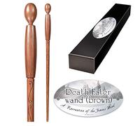 The Noble Collection Wand – Death Eater Brown – Harry Potter – 15in (38cm) – With Name Tag