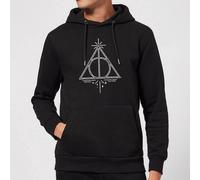 Harry Potter Deathly Hallows Hoodie - Black | Size: XL Harry Potter Black XL