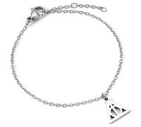 Harry Potter Deathly Hallows Stainless Steel Silver Chain Bracelet