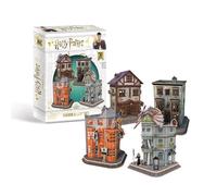 Harry Potter 7585 Diagon Alley 4 in 1 3D Puzzle Set, White Or Light