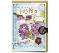 Harry Potter Diagon Alley Greetings Card with Badge