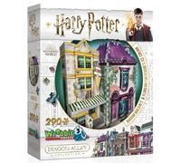 Harry Potter Diagon Alley Madam Malkin & Florean Fortescue Ice Cream 3D Puzzle