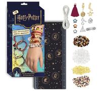 Harry Potter DIY Bracelet Set | Creative Kit with Beads, Elastic and Magic Charms from Hogwarts Houses | Design 15+ Bracelets in Magic Style