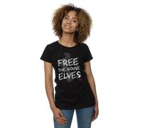(XL, Black) Harry Potter Womens/Ladies Dobby Free The House Elves Cotton T-Shirt