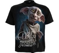 Harry Potter - Dobby - Front Print T-Shirt Black - 4XL