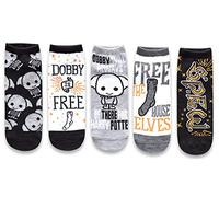 Harry Potter Dobby Juniors/Womens 5 Pack Ankle Socks Size 4-10