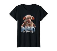 Harry Potter Dobby The Elf Homage T-Shirt, Women, Black, Large