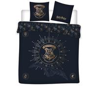 Harry Potter Double Bedding Set, Reversible Duvet Cover for Double 240 x 220 cm + 2 Pillowcases 65 x 65 cm, Polycotton