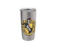 Harry Potter Drawn Hufflepuff Crest Stainless Steel Insulated Tumbler