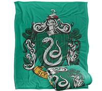HARRY POTTER Drawn Slytherin Crest Officially Licensed Silky Touch Super Soft Throw Blanket 152 x 127 cm