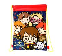 Harry Potter Drawstring Bag for Kids - Adjustable PE Kit Gym, School, Swim & Travel Backpack, Lightweight & Waterproof Kids PE Bags, Multicolour Easy to Adjust Bag for Boys & Girls