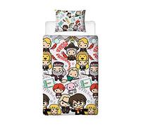Harry Potter Duvet Cover Scene Design | Reversible 2 Sided Bedding Duvet Cover, Official Merchandise Pillow Case (Single)