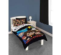 Harry Potter Duvet Cover with Matching Pillow Case, Polycotton, Multicoloured, Single