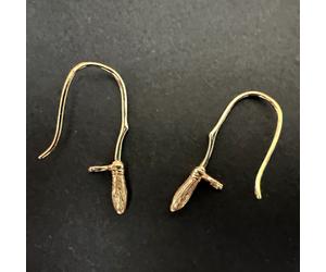 Harry Potter Earrings 14K Gold NIMBUS (2) Noble Collection