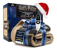 Harry Potter Electric Blanket 130x160cm, Single Size Soft & Luxurious Sherpa Fleece Heated Blanket, 9 Heat Settings & 12-Hour Auto-Off Timer (Multi Harry Potter, Throw UK)