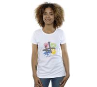 Harry Potter Emblems H Spray Cotton T-Shirt In White White L